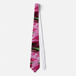 Cravate remous rose