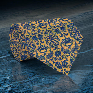 Cravate Renaissance de l'or de la marine riche espagnole