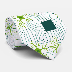 Cravate Réseau neuronal - Blanc