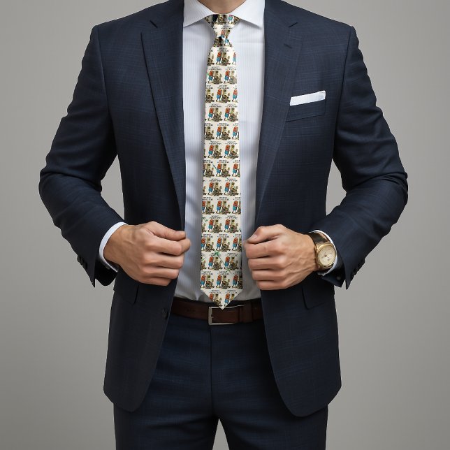 Cravate Respect Your Elders Gaming Control Retro Funny (Créateur téléchargé)