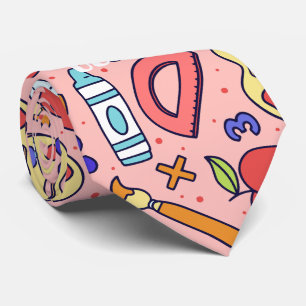 Cravate Retour à l'école. Thème scolaire