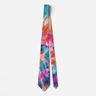 Cravate *~* Rétro Hipster Rainbow Psychodelic Tie Dye cra
