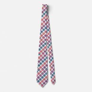 Cravate Retro Pastel Polka Dot Motif tendance