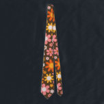 Cravate Retro Vintage Floral Botanical 60S Les années 70 A<br><div class="desc">Retro Vintage Floral Botanical 60S Les années 70 Abstrait</div>
