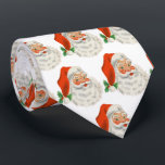 Cravate Rétro Vintage Jolly Santa Claus de Christmas<br><div class="desc">Une cravate avec une photo festive et rétro. Le vieux Père Noël Jolly avec ses joues rousses et son sourire chaleureux et amical. Un peu de nostalgie de l'ancienne école pour les vieux temps,  cette image rappelle les souvenirs des célébrations du passé de Noël.</div>