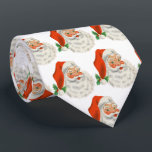 Cravate Rétro Vintage Jolly Santa Claus de Christmas<br><div class="desc">Une cravate avec une photo festive et rétro. Le vieux Père Noël Jolly avec ses joues rousses et son sourire chaleureux et amical. Un peu de nostalgie de l'ancienne école pour les vieux temps,  cette image rappelle les souvenirs des célébrations du passé de Noël.</div>