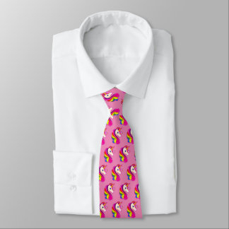 CRAVATE RETRO VINTAGE STYLE UNICORN PEGASUS HORSE NECK TIE