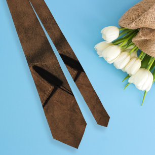 Cravate Revêtement en daim Look ・ cuir double face