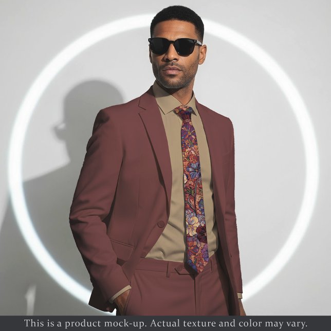 Cravate Rich Impressionist Floral Necktie (Créateur téléchargé)