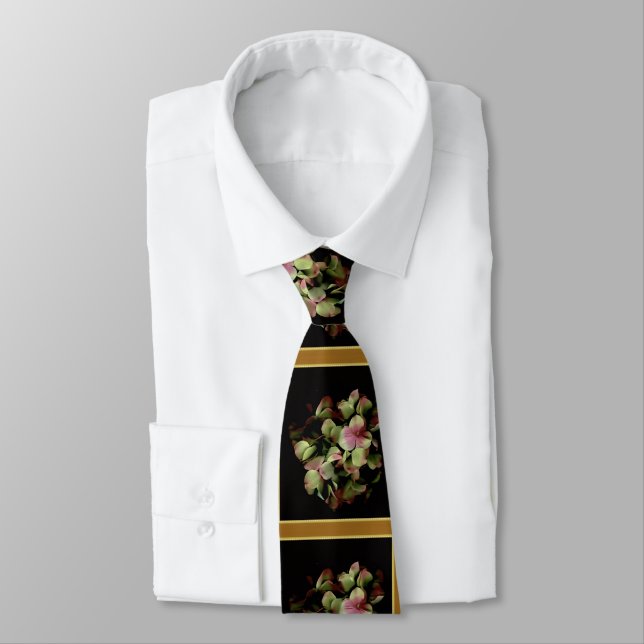 Cravate Robe florale clergé (Attaché)
