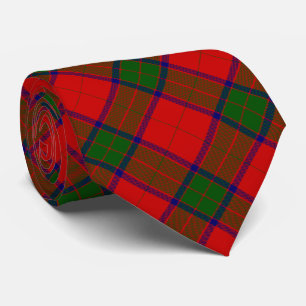 Cravate Robertson tartson rouge vert plaid