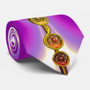 CRAVATE RODE D'ASCLEPIUS 7 CHAKRAS, YOGA, ÉNERGIE SPIRITUE