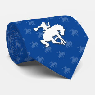 Cravate Rodeo Cowboy   Bleu profond