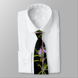Cravate Romarin en fleurs
