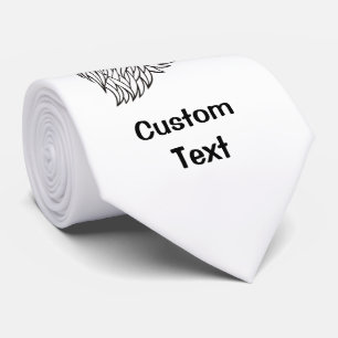 Cravate Rooster's Head Line Art