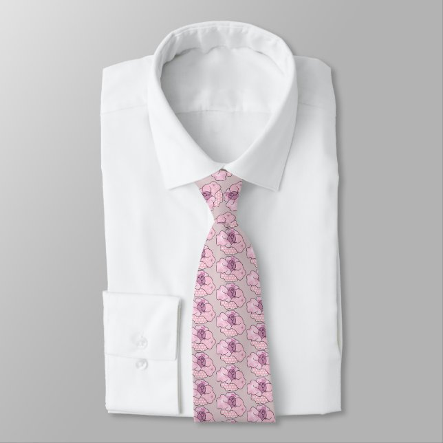 Cravate rose (Attaché)