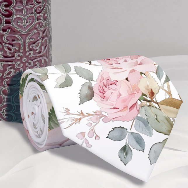 Cravate rose aquarelle (Créateur téléchargé)