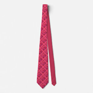 Cravate rose Belle Rose Rose Necktie Romantique Ca