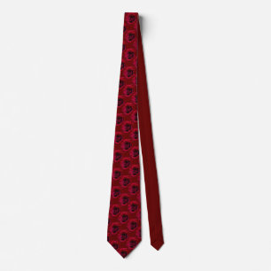 Cravate rose Belle Rose Rouge Neckties Romantique