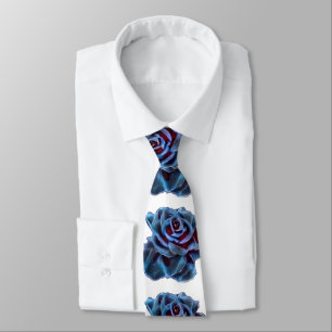 Cravate Rose bleu marine Groom Mariage blanc