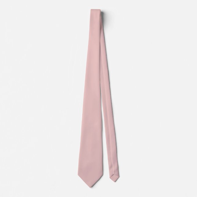 Cravate rose clair couleur tendance (Devant)