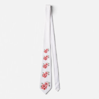 Cravate rose de ketmie