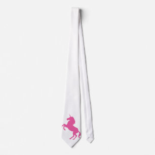 Cravate rose de licorne