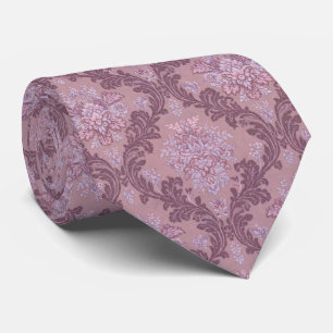 Cravate Rose Mauve Lilas Lavande Poussiéreuse Élégant Dama