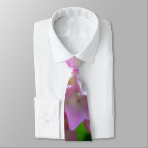 Cravate rose pastel jaune violet hydrangée fleurs Mariée