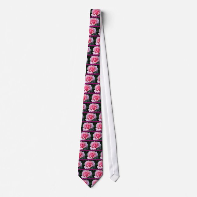 Cravate Rose rose rose (Devant)
