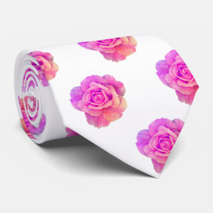 Cravate Rose rose Vintage Floral Pattern cadeau de fête Fa