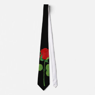 Cravate Rose rouge à longue tige