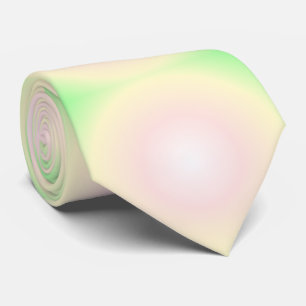 Cravate Rose vert pâle Blanc 3D Optique Motif dégradé