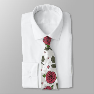 Cravate Roses Rouges