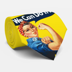 Cravate Rosie le Riveter (Poster Iconique) (Nous pouvons l