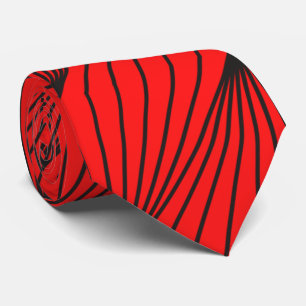 Cravate Rouge Abstrait Classique
