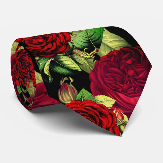 Cravate rouge homme / Garçons d'honneur  (Roulé)