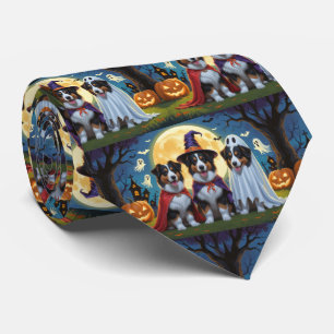 Cravate Rough Collie Chiens Citrouille Halloween Funny