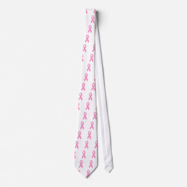 Cravate Ruban de sensibilisation rose (Devant)