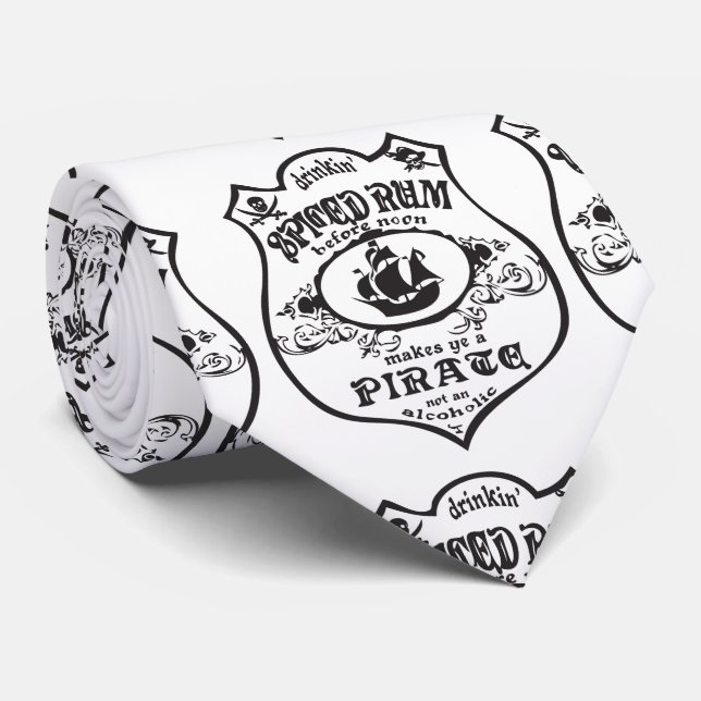 Cravate Rum épicé Pirate Boisson Thunder_Cove (Roulé)