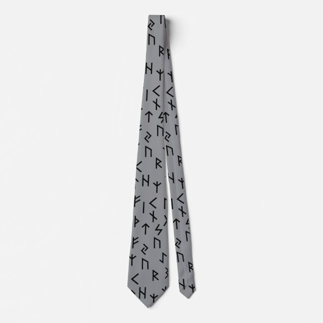 Cravate Runes Futhark anciens (Devant)