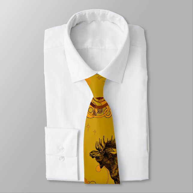 Cravate Russe Pays Forêt Vintage Oie (Attaché)