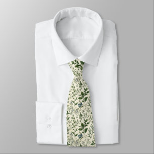 Cravate Sage Green Botanicals Mariage Garçons d'Honneur