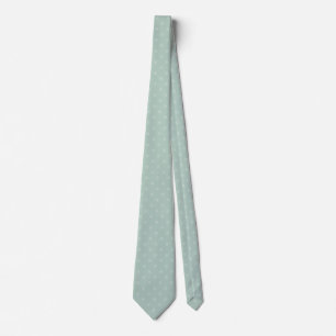 Cravate Sage Green Polka-Dot Necktie