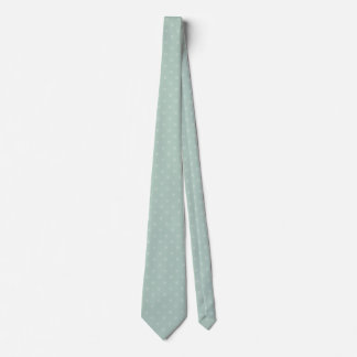 Cravate Sage Green Polka-Dot Necktie