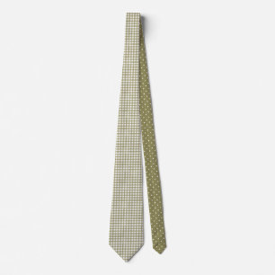 Cravate Sage Vert En vichy Plaid Motif