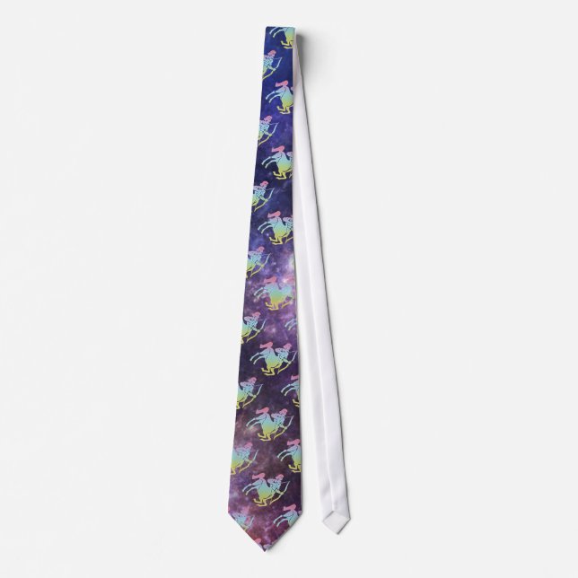 Cravate Sagittarius & Nebula design 5 Men's Tie (Devant)