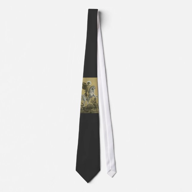 Cravate Saint George – Premium "Sunburst Gold" Art (Devant)