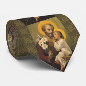 Cravate Saint Joseph avec l'enfant Jésus Lily (Roulé)