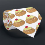 Cravate Saint Joseph's Day Pâtisserie italienne Zeppole Pâ<br><div class="desc">Il présente une illustration originale d'un zeppola à boule de pâte frite (ou zeppole, également connu sous le nom de blenzi, frittelle, ou crispelli), surmonté d'un sucre en crème et en poudre. Un dessert traditionnel du festival de rue St. Joseph's Day, et un restaurant italien classique ou une boulangerie Little...</div>